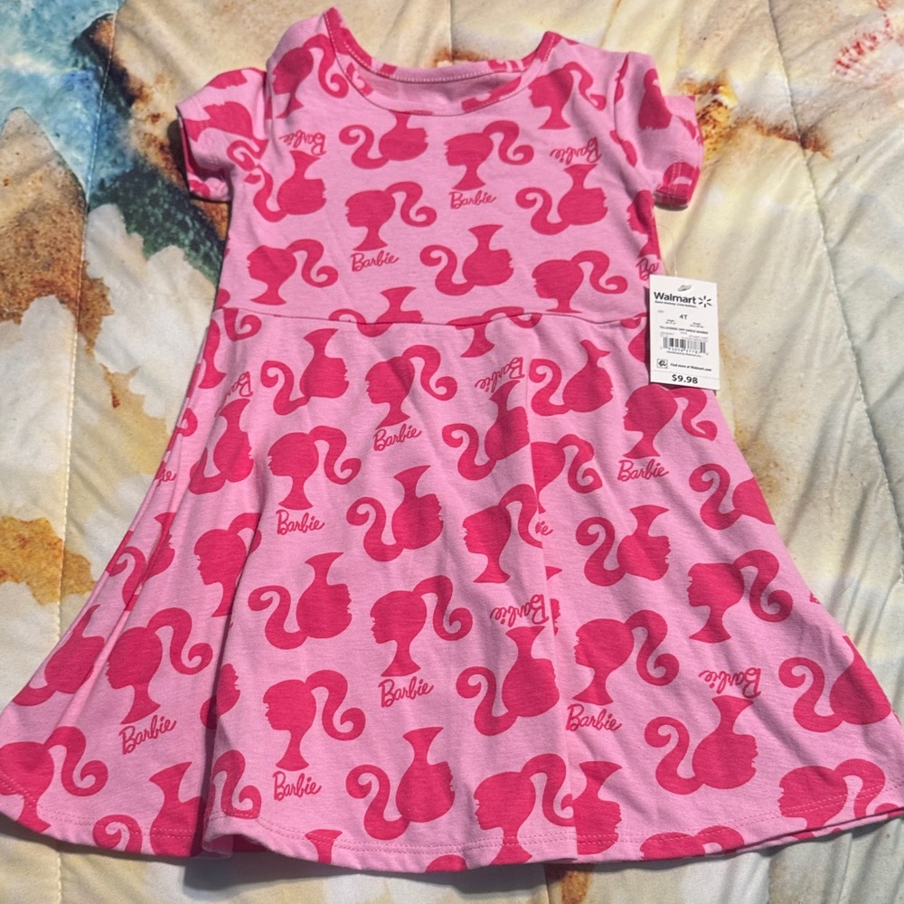 Barbie Pink Silhouette Dress